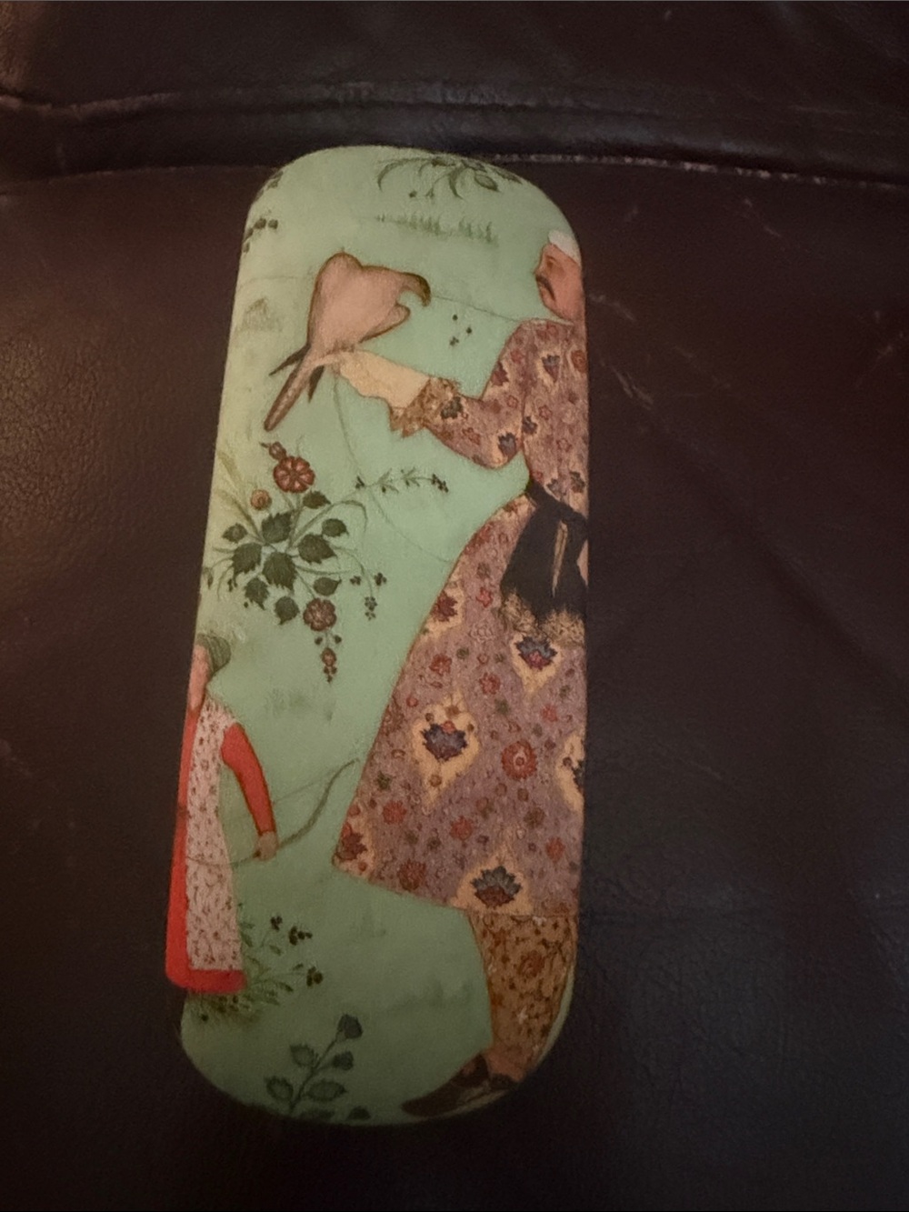 Mint Patterned Women's Eyeglass Case